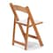 Atlas Commercial Products Wood Folding Chair, Natural with White Pad WFC5NTWC - alternate 4